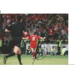 Vladimir Smicer Liverpool Signed 10 x 8 inch football photo. Good Condition. All autographs are