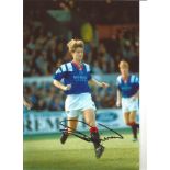 Brian Laudrup Rangers Signed 12 x 8 inch football photo. Good Condition. All autographs are