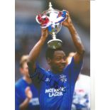 Mark Walters Rangers Signed 12 x 8 inch football photo. Good Condition. All autographs are genuine