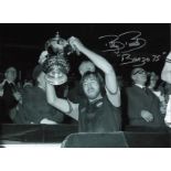 Billy Bonds Bonzo message West Ham Signed 16 x 12 inch football photo. Good Condition. All