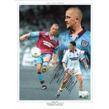 Julian Dicks Collage West Ham Signed 16 x 12 inch football photo. Good Condition. All autographs are