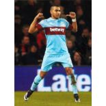 Dimitri Payet West Ham Signed 16 x 12 inch football photo. Good Condition. All autographs are