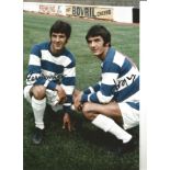 Ian and Roger Morgan QPR Signed 10 x 8 inch football photo. Good Condition. All autographs are