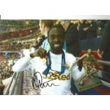Nathan Dyer Swansea Signed 10 x 8 inch football photo. Good Condition. All autographs are genuine