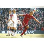 Dirk Kuyt Liverpool Signed 12x 8 inch football photo. Good Condition. All autographs are genuine