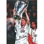 Steve McManaman Real Madrid Signed 12 x 8 inch football photo. Good Condition. All autographs are