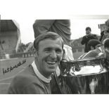 Pat Crerand Man United Signed 10 x 8 inch football photo. Good Condition. All autographs are genuine