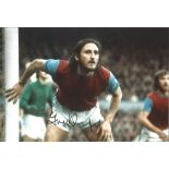 Frank Lampard senior West Ham Signed 12 x 8 inch colour football photo. Good Condition. All