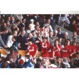 Steve McManaman Liverpool Signed 12 x 8 inch football colour photo. Good Condition. All autographs