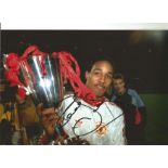 Paul Ince Man United Signed 12 x 8 inch football photo. Good Condition. All autographs are genuine