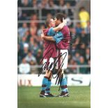 Juilian Dicks and Slaven Bilic West Ham Signed 12 x 8 inch football photo. Good Condition. All