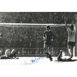 Football Autographed 12 x 8 photo, a superb image depicting CHARLIE GEORGE throwing his arms up in