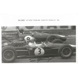 Dan Gurney signed 12x8 black and white photo. American racing driver, race car constructor, and team