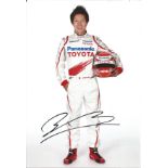 Kamui Kobayashi signed 12x8 colour photo. Japanese professional racing driver who currently competes