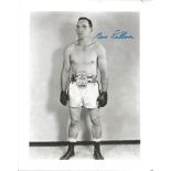 Gene Fullmer Boxer signed 8x10 b/w photo. Fullmer was a World Middleweight Champion Boxer. Good