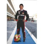 Rio Haryanto signed 12x8 colour photo. Indonesian racing driver who currently competes in