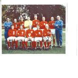 England 1966 world cup winners 8x10 colour photo signed by team members Nobby Stiles, Roger Hunt,