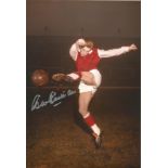 Football Autographed 12 x 8 photo, a superb image depicting GEORGE EASTHAM, Arsenal's midfielder,