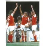 Football Autographed 12 x 8 photo, a superb image depicting ALEX CROPLEY and his Arsenal team