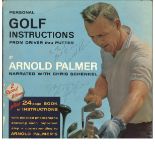 Arnold Palmer and Jack Nicklaus signed Personal Golf instructions 33rpm record sleeve. Record