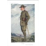 Boy Scouts 19/04/1911. Subject Baden Powell Military Vanity Fair print. These prints were issued