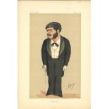 English Music 14/03/1874. Subject Arthur Sullivan Music Vanity Fair print. These prints were
