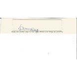 Hugh Dowding signed off white page marked with black box and typed text would you kindly sign in the