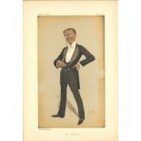 The Pinafore 21/01/1888. Subject Grossmith Theatre Vanity Fair print. These prints were issued by