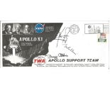 Apollo XI 1969 TWA Support FDC signed Neil Armstrong, Buzz Aldrin & Michael Collins. Apollo 11 was