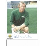 Bob Wilson signed 10x8 colour Autographed Editions photo. Biography on reverse. Good Condition.