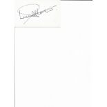 Lee Patterson signed white card. March 31, 1929 - February 14, 2007 was a Canadian film and