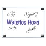 Waterloo Road 12x10 show flyer signed by Jill Halfpenny, Neil Morrissey, Zaraah Abrahams and one