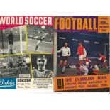 Football collection 5 vintage football magazines dating back to 1964 includes Charles Buchans