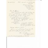 Battle of Britain Sqn Ldr R Dalton 604 sqn WW2 RAF handwritten letter to BOB historian Ted