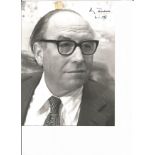 Roy Jenkins MP signed 7 x 5 b/w photo of the famous Politician. Good Condition. All autographs are