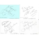 Emmerdale autograph collection x4 signed by Leah Brackwell (Zoe Tate), Peter Amory (Chris Tate),