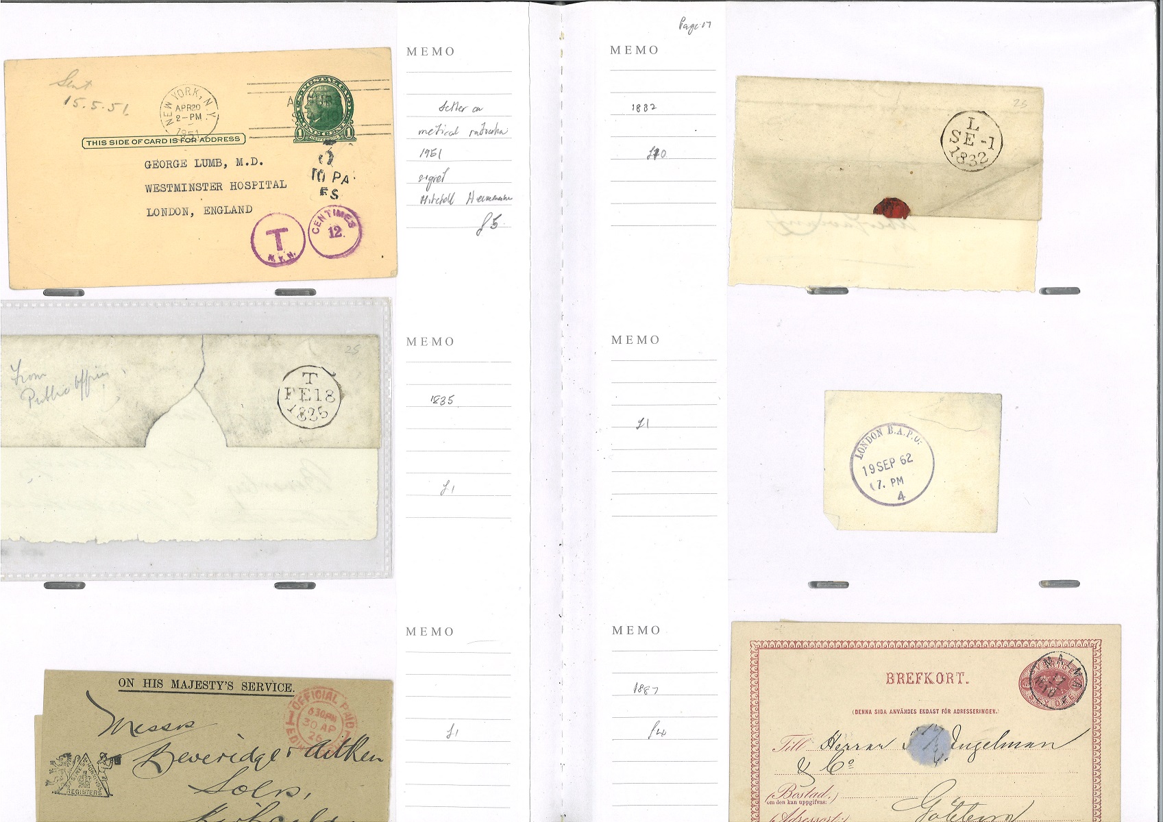 Worldwide Postal History collection, over 100 items from 1800s includes Military, Postcards, Air - Image 3 of 4