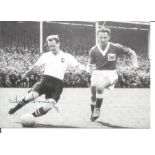 Tom Finney signed 6x4 black and white photo. (5 April 1922 - 14 February 2014) was an English