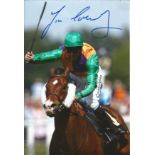 Horse Racing Jim Crowley signed 12x8 colour photo. Jim Crowley is the one of the leading Flat