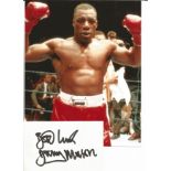 Boxer Gary Mason signed white card with 10x8 colour photo. Sport autograph. Good Condition. All