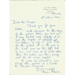 Letter Collection 4 letters ALS and TLS includes Ted Croker typed signed letter on Football