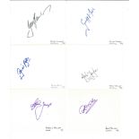 Australian cricket signed white card collection. 10 cards individually signed by Graham Yallop,