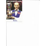 Peter Ebdon signed 6x4 colour photo. English professional snooker player. He was World Champion in