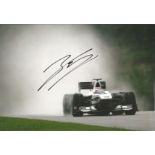 Kamui Kobayashi signed 12x8 colour photo racing for Sauber. Good Condition. All autographs are