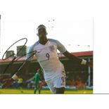 Tammy Abraham signed Chelsea & England 8x10 Photo. Good Condition. All autographs are genuine hand