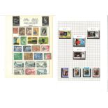 BCW stamp collection on 22 loose album pages. Covers D-I including Gold Coast, Grenada, Ireland