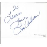 Loni Anderson signed album page. American actress. She is known for her role as receptionist