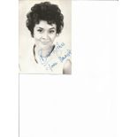 Joan Plowright signed 7x5 black and white photo. retired English actress whose career has spanned