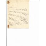 Henri Duvernois hand written letter with biography 4 March 1875 - 30 January 1937 in Paris was a