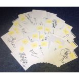 TV Film Music Collection, large white pages signed by 30+ including Dave Peacock, Mike Love,